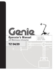 Genie TZ-20 Operators Manual With Maintenance Information