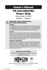 Tripp-Lite PS-415-HGULTRA Owner's Manual