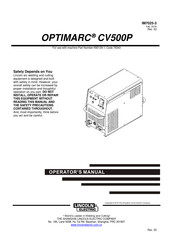 Lincoln Electric OPTIMARC CV500P Operator's Manual