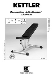 Kettler Multifunktionsbank 07708-500 Manual