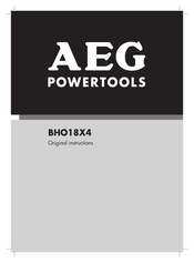 AEG BHO18X4 Original Instructions Manual