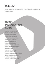 D-Link DUB-E130 Quick Installation Manual