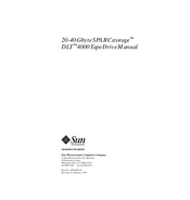 Sun Microsystems SPARCstorage DLT 4000 Manual