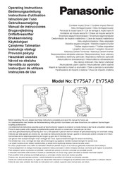 Panasonic EY75A8 Operating Instructions Manual