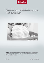 Miele PDR 300 HP SmartBiz Operating And Installation Instructions