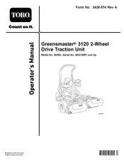 Toro Greensmaster 3120 Operator's Manual