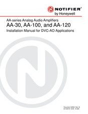Honeywell NOTIFIER AA-100 Installation Manual