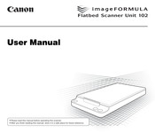 Canon ImageFORMULA 102 User Manual