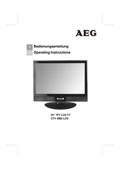 AEG CTV 4880 LCD Operating Instructions Manual