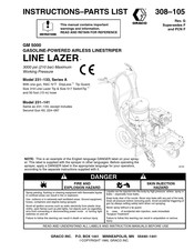 Graco LINE LAZER GM 5000 Series Instructions And Parts List