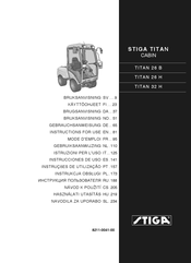 STIGA TITAN 26 H Instructions For Use Manual