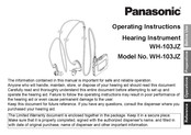 Panasonic WH-103JZ Operating Instructions Manual