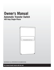 Generac Power Systems Automatic Transfer Switch Owner's Manual