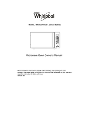Whirlpool MAGICOOK 20 L Deluxe-B Owner's Manual