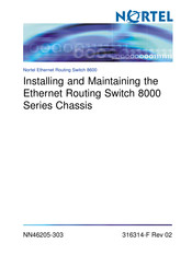 Nortel Ethernet Routing Switch 8600 Installing And Maintaining