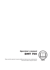 Husqvarna DMT 700 Operator's Manual