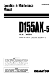 Komatsu D155AX-5 Operation & Maintenance Manual