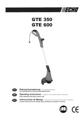 Echo GTE 600 Operating Instructions Manual