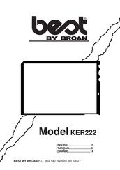 Broan Best KER222 Series Installation Manual