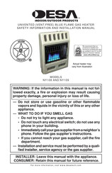 Desa NY108 Safety Information And Installation Manual