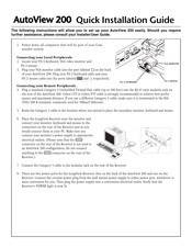 CYBEX autoview 200 Quick Installation Manual