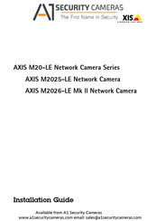 A1 Security Cameras AXIS M20-LE Series Installation Manual