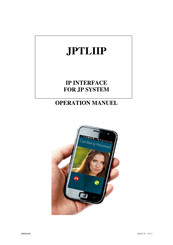 Aiphone JPTLIIP Operation Manual