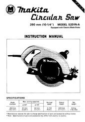 Makita 5201NA Instruction Manual