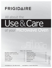 Electrolux FRIGIDAIRE FPBM3077RF Use & Care Manual