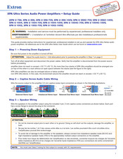 Extron electronics XPA U 358C-100V Setup Manual