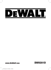 DeWalt DWH201D Original Instructions Manual