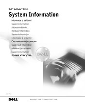 Dell Latitude C810 System Information
