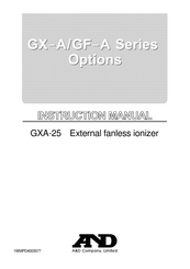 A&D GXA-25 Instruction Manual