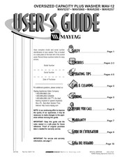 Maytag MAV5257 User Manual