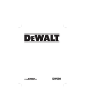 DeWalt DW060 Instructions Manual