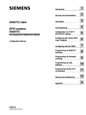 Siemens SIMATIC RF650R Configuration Manual