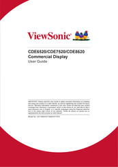 ViewSonic CDE6520 User Manual