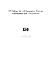 HP ProLiant ML150 Generation 2 Maintenance And Service Manual
