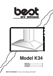 Broan Best K34 Manual