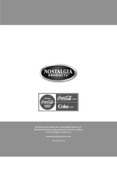 Nostalgia Electrics Coca-Cola Series Instructions And Recipes Manual
