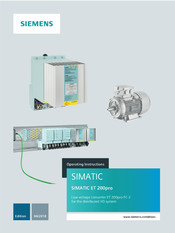 Siemens SIMATIC ET 200pro FC-2 Operating Instructions Manual
