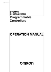 Omron SYSMAC C2000H Operation Manual