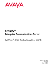 Avaya Definity Enterprise Communications Server Manual
