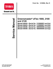 Toro Greensmaster eFlex 2100 Service Manual
