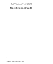Dell Latitude ATG D630 Quick Reference Manual