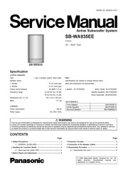 Panasonic SB-WA935EE Service Manual