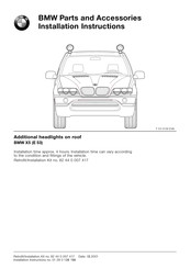 BMW 82 44 0 007 417 Installation Instructions Manual