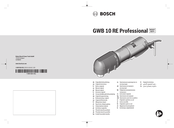 Bosch GWB 10 RE Professional Original Instructions Manual