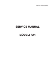 Janome FA4 Service Manual