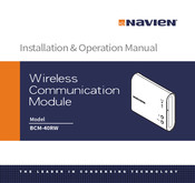 Navien BCM-40RW Installation & Operation Manual